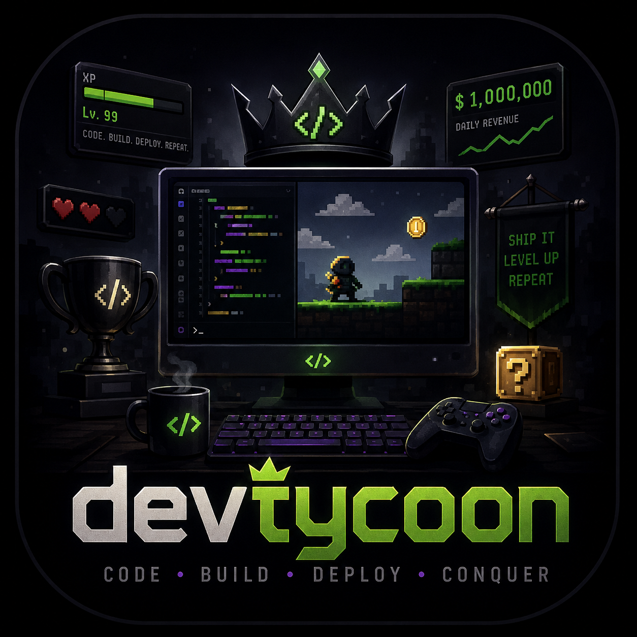 DevTycoon - VS Code Gamified